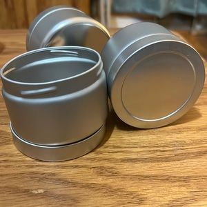 9 Round Tin storage containers